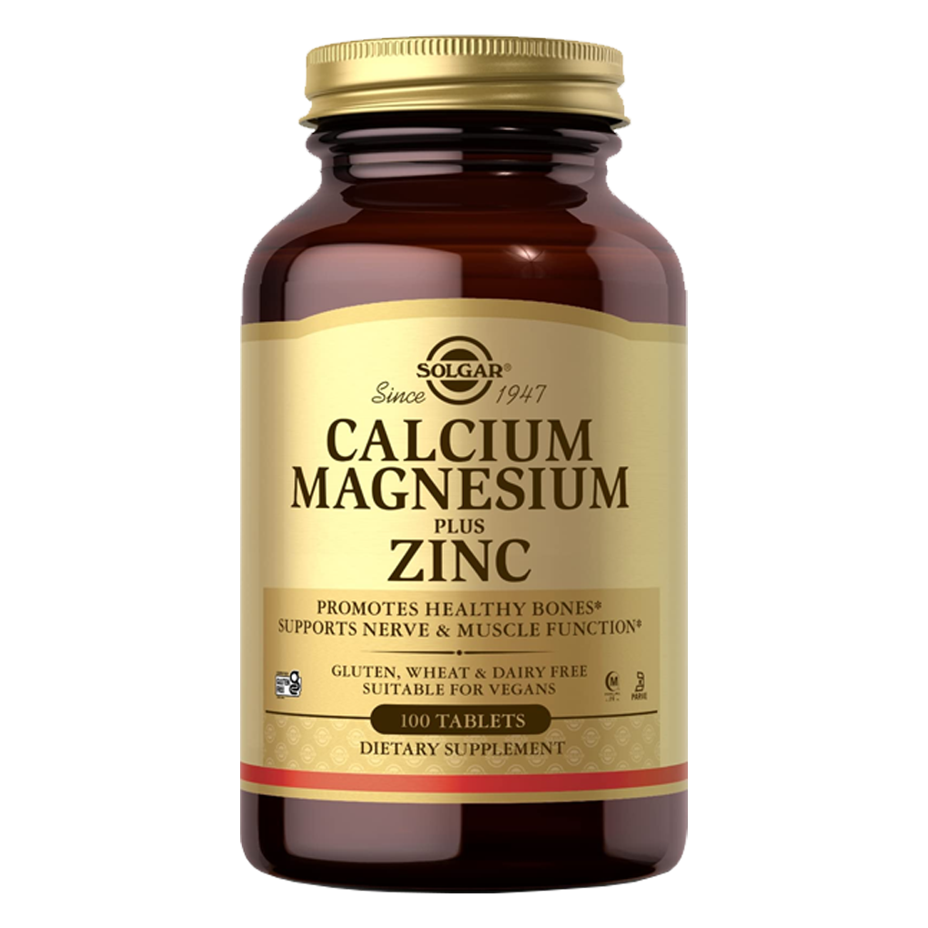 Solgar- Calcium Magnesium Plus Zinc / 100 Tablets