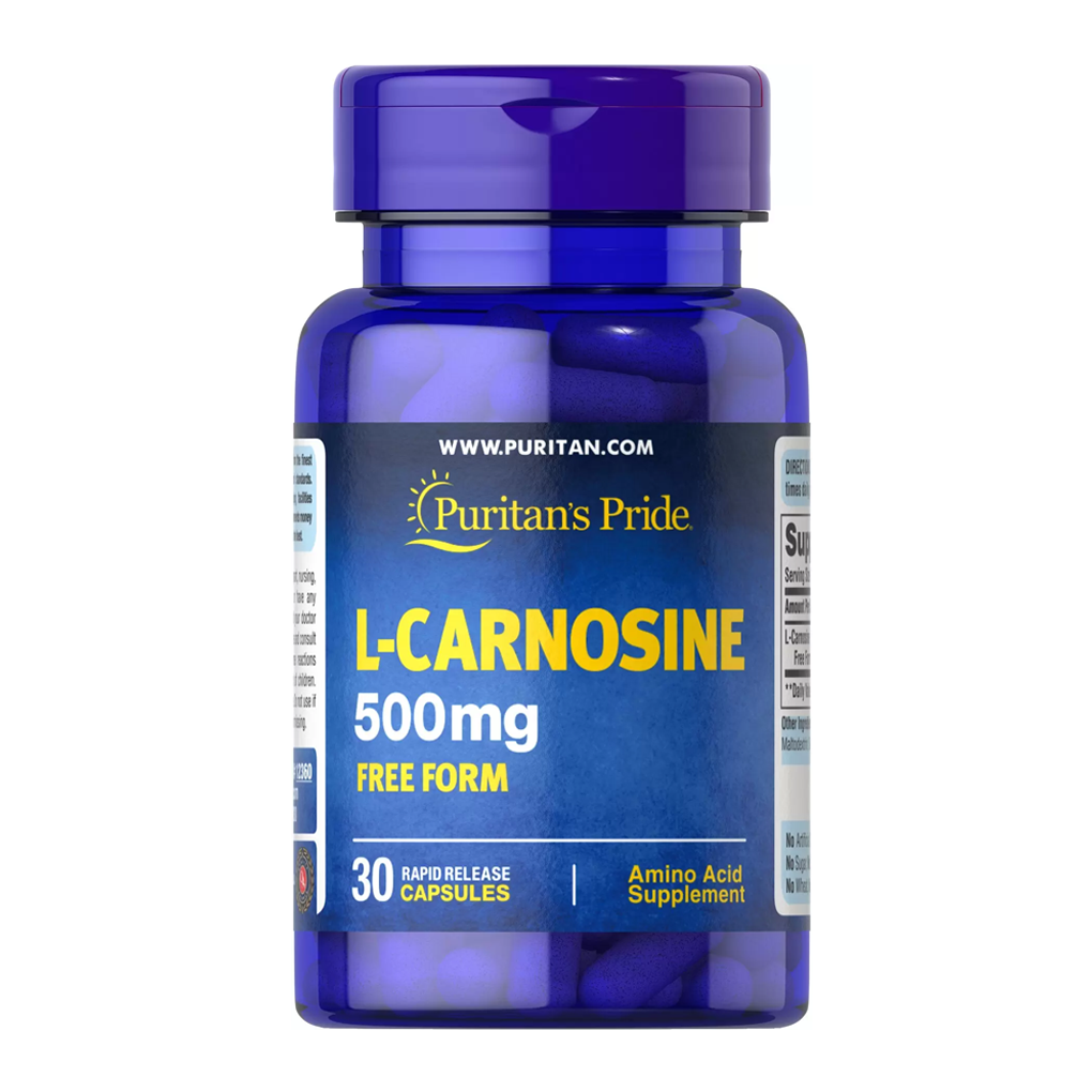 Puritan's Pride L-Carnosine 500 mg / 30 Capsules
