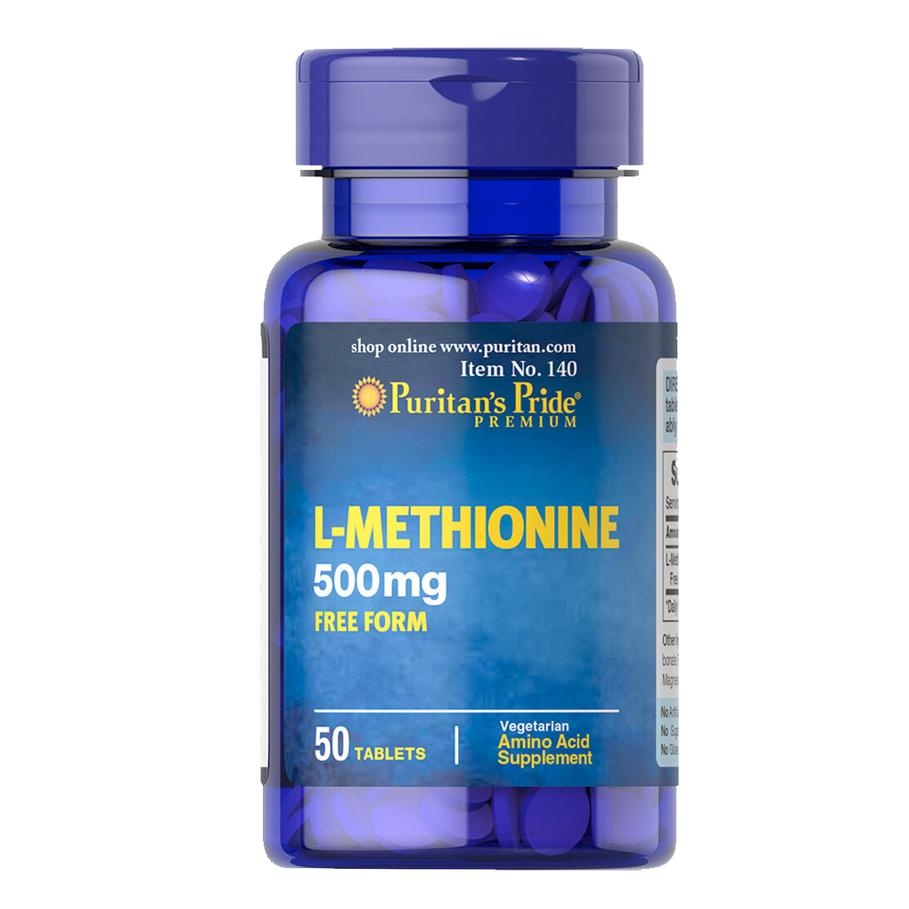 Puritan's Pride L-Methionine 500 mg / 50 Tablets