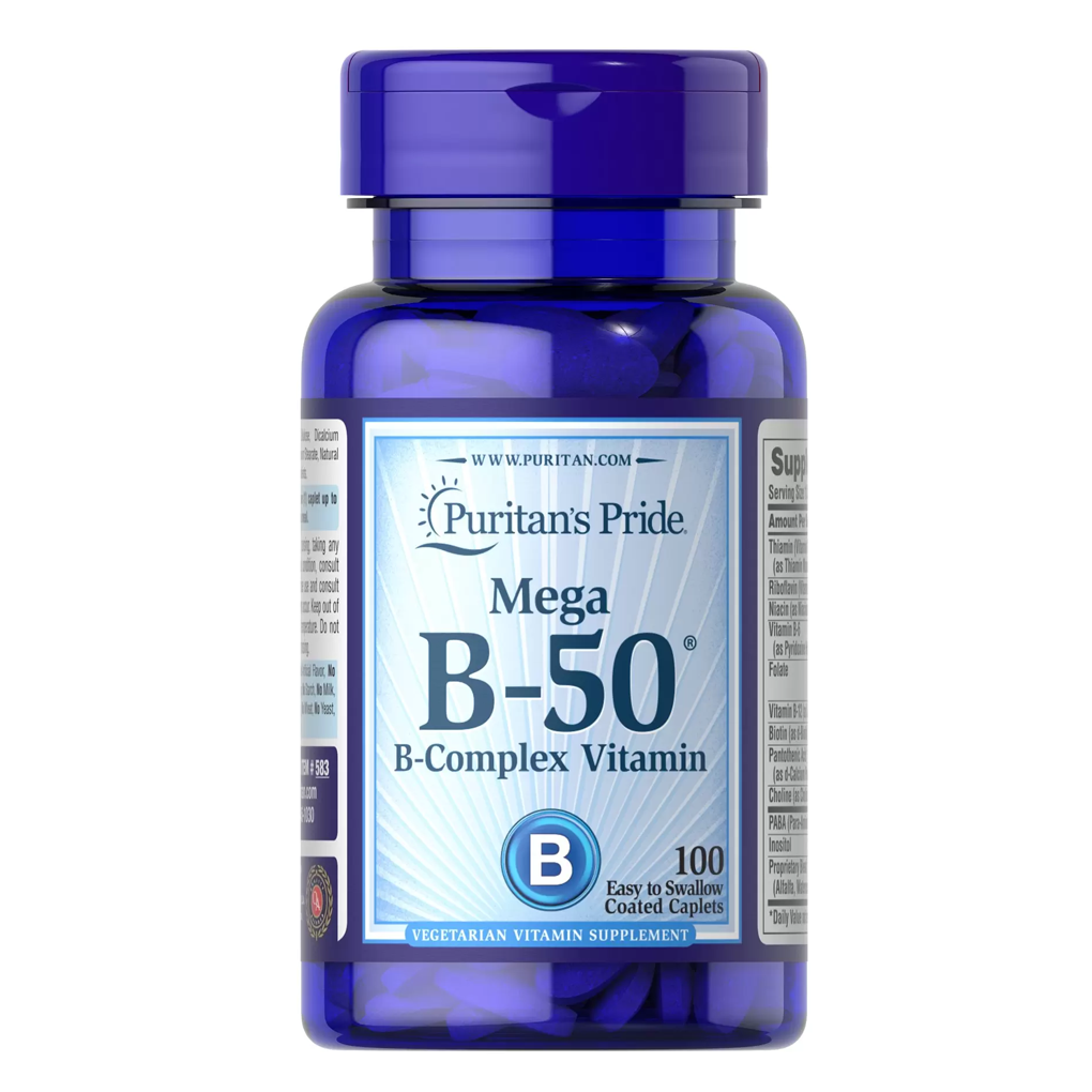 Puritan's Pride  Vitamin B-50® Complex / 100 Caplets