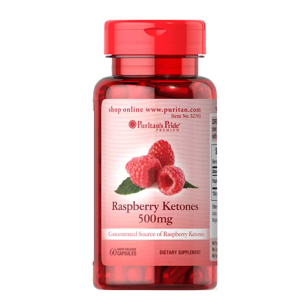 Puritan's Pride  Raspberry Ketones 500 mg / 60 Capsules