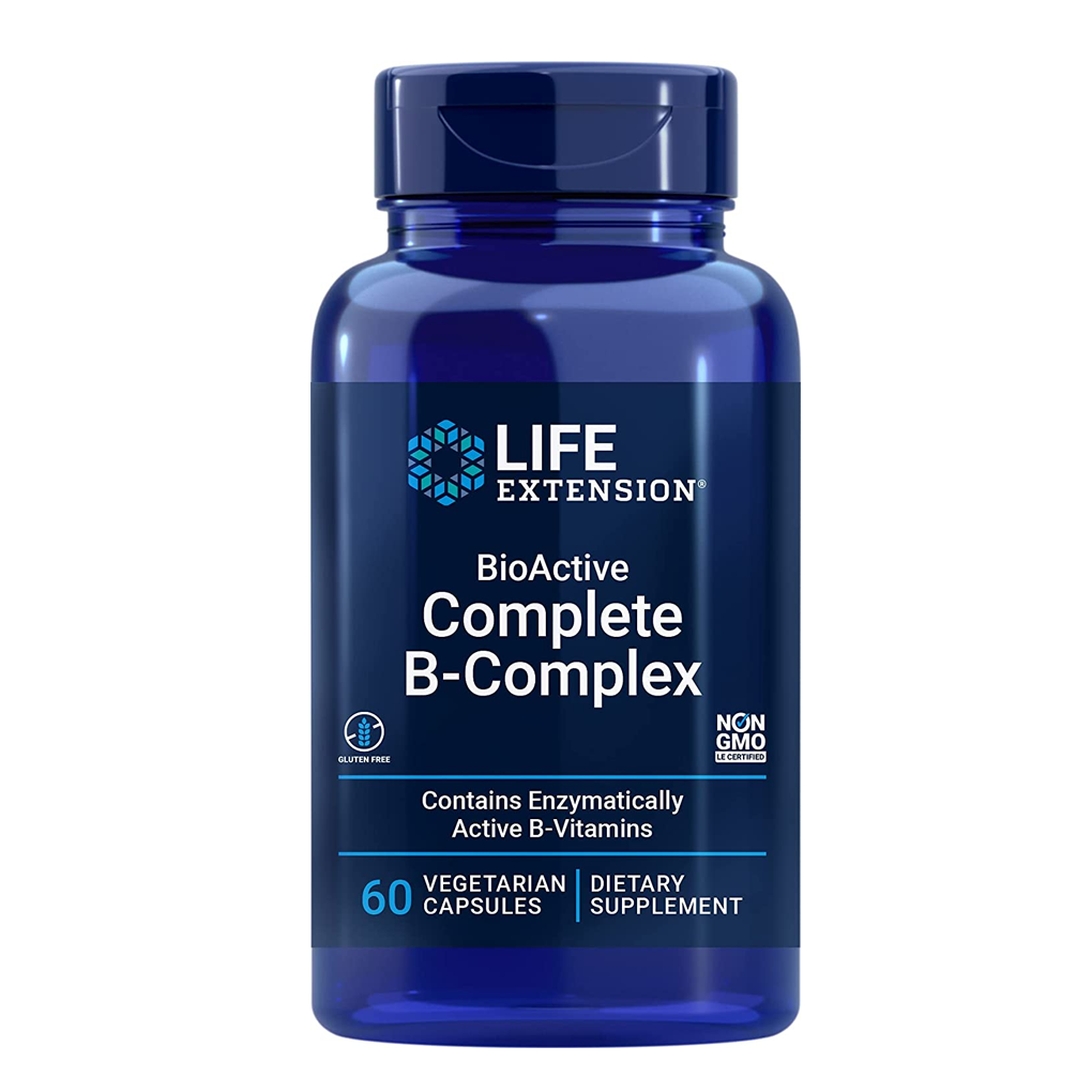 Life Extension BioActive Complete B-Complex / 60 vegetarian capsules