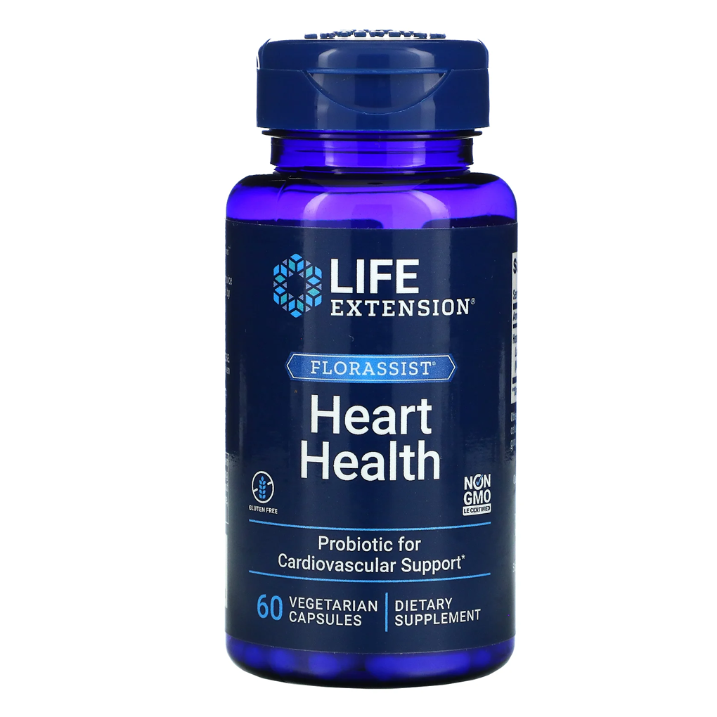 Life Extension FLORASSIST HEART HEALTH / 60 Vegetarian Capsules