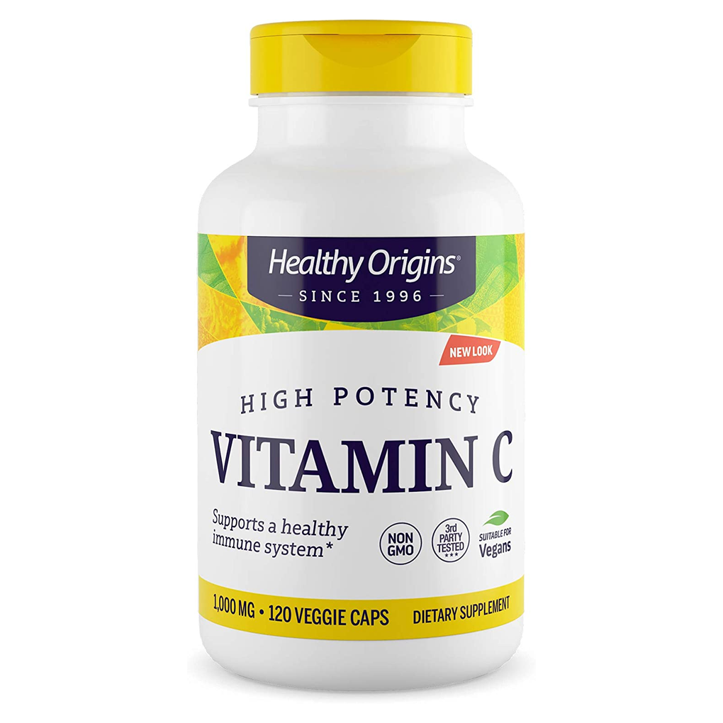 Healthy Origins High Potency Vitamin C 1,000 mg / 180 Tablets