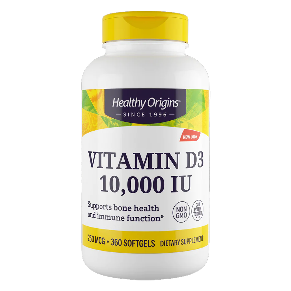 Healthy Origins® Vitamin D3 10,000 IU / 360 Softgels