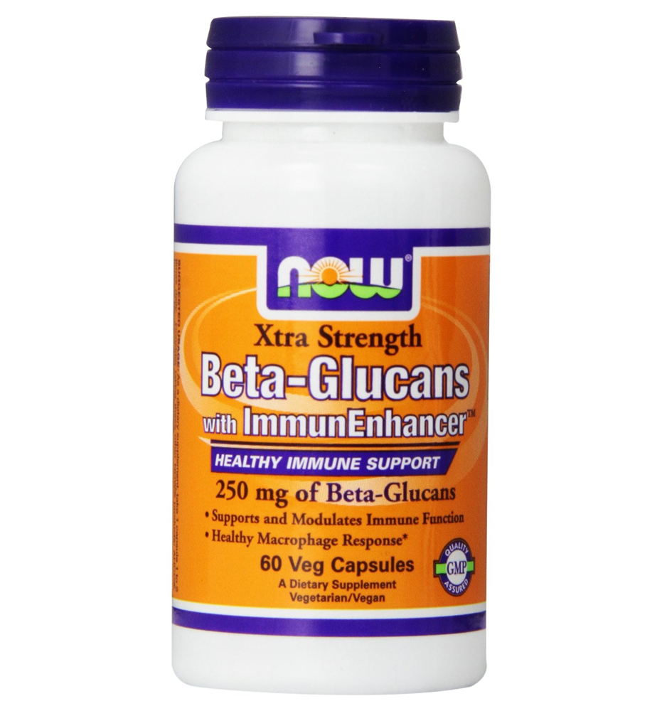 NOW® Foods  Beta 1,3/1, 6 Glucan with Immunenhancer 250 mg. / 60 Veg Capsules