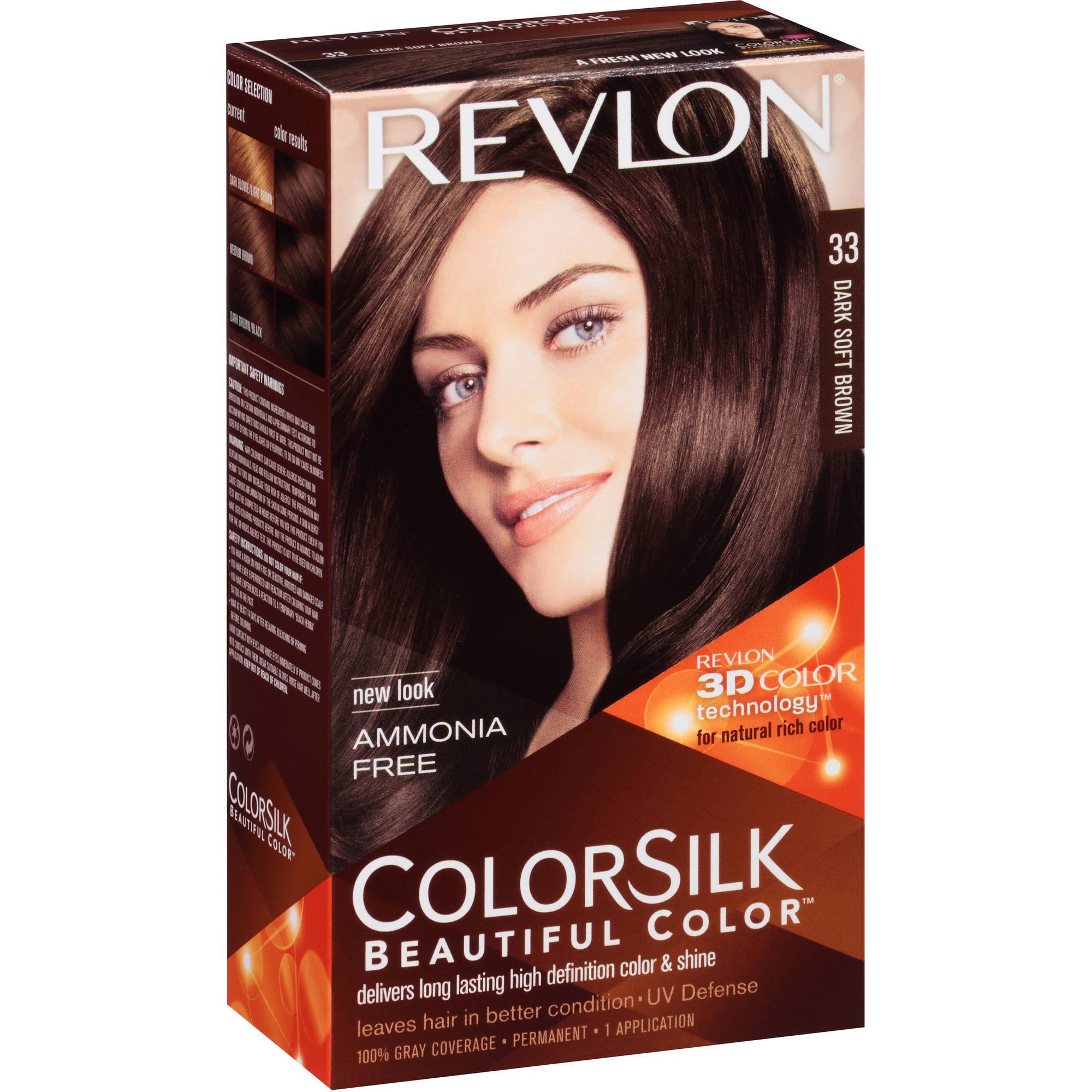 Revlon ColorSilk Beautiful Color 33 Dark Soft Brown Revlon ColorSilk Beautiful Color 33 Dark Soft Brown