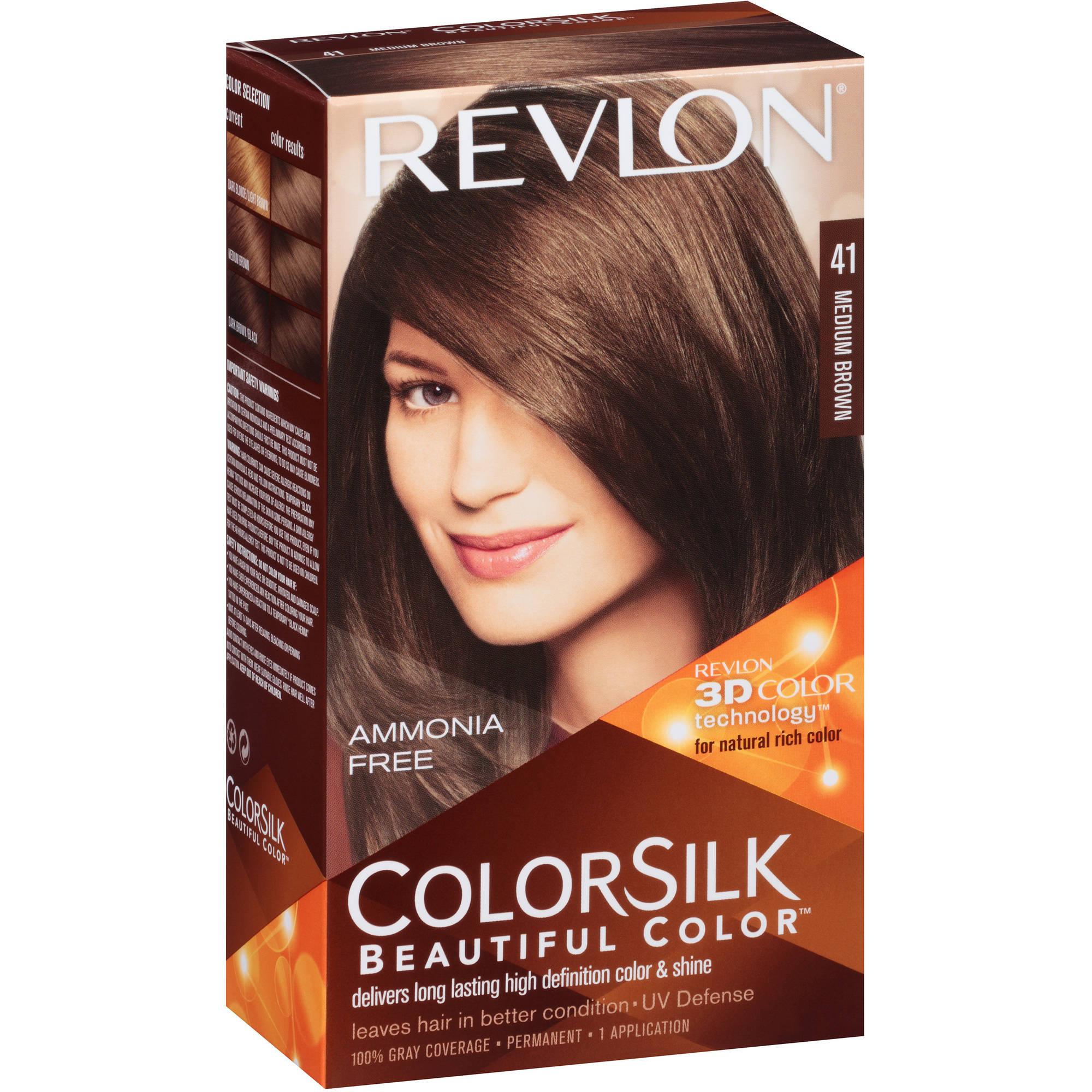 Revlon ColorSilk Hair Color 41 Medium Brown Revlon ColorSilk Hair Color 41 Medium Brown