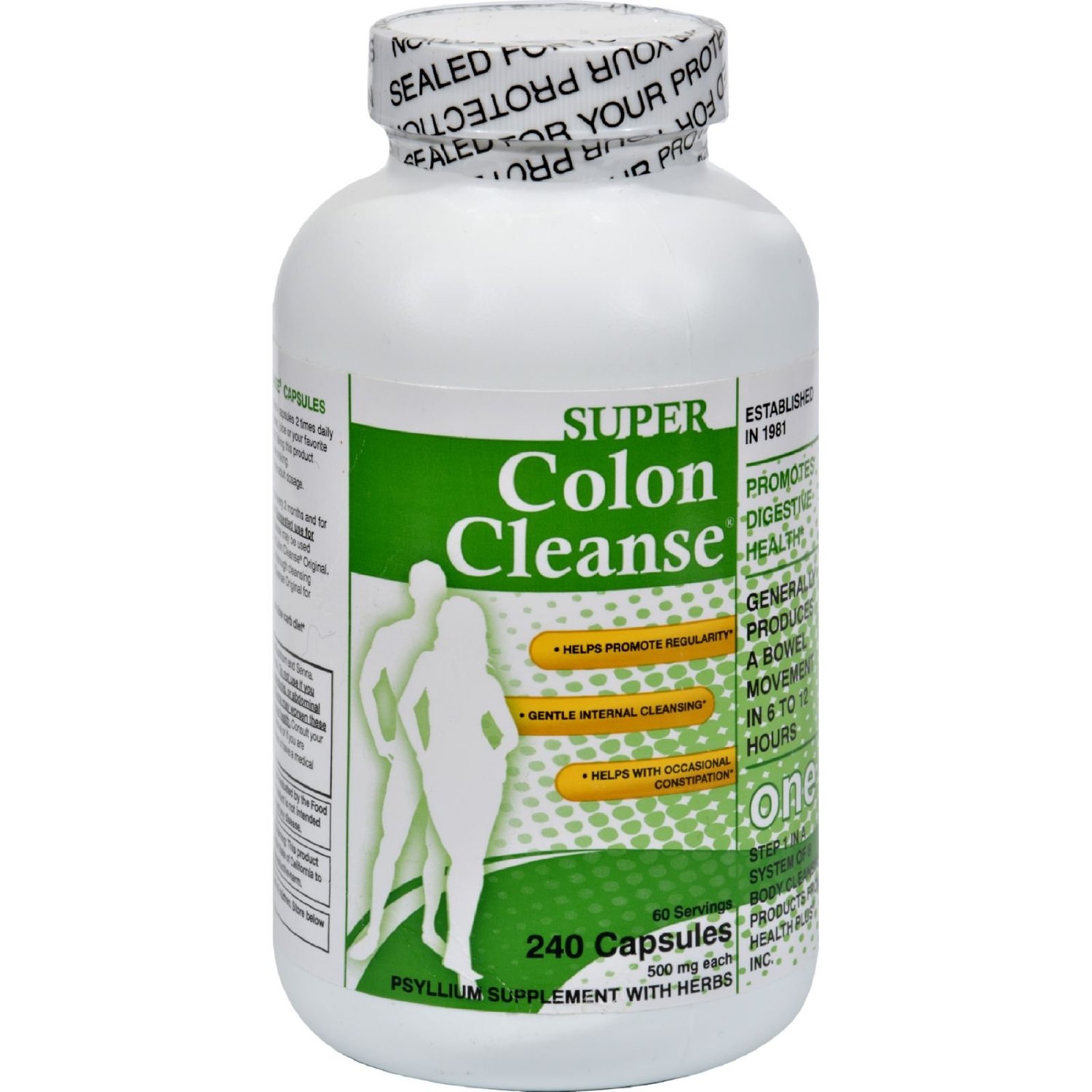 Health Plus  Super Colon Cleanse / 240 Capsules