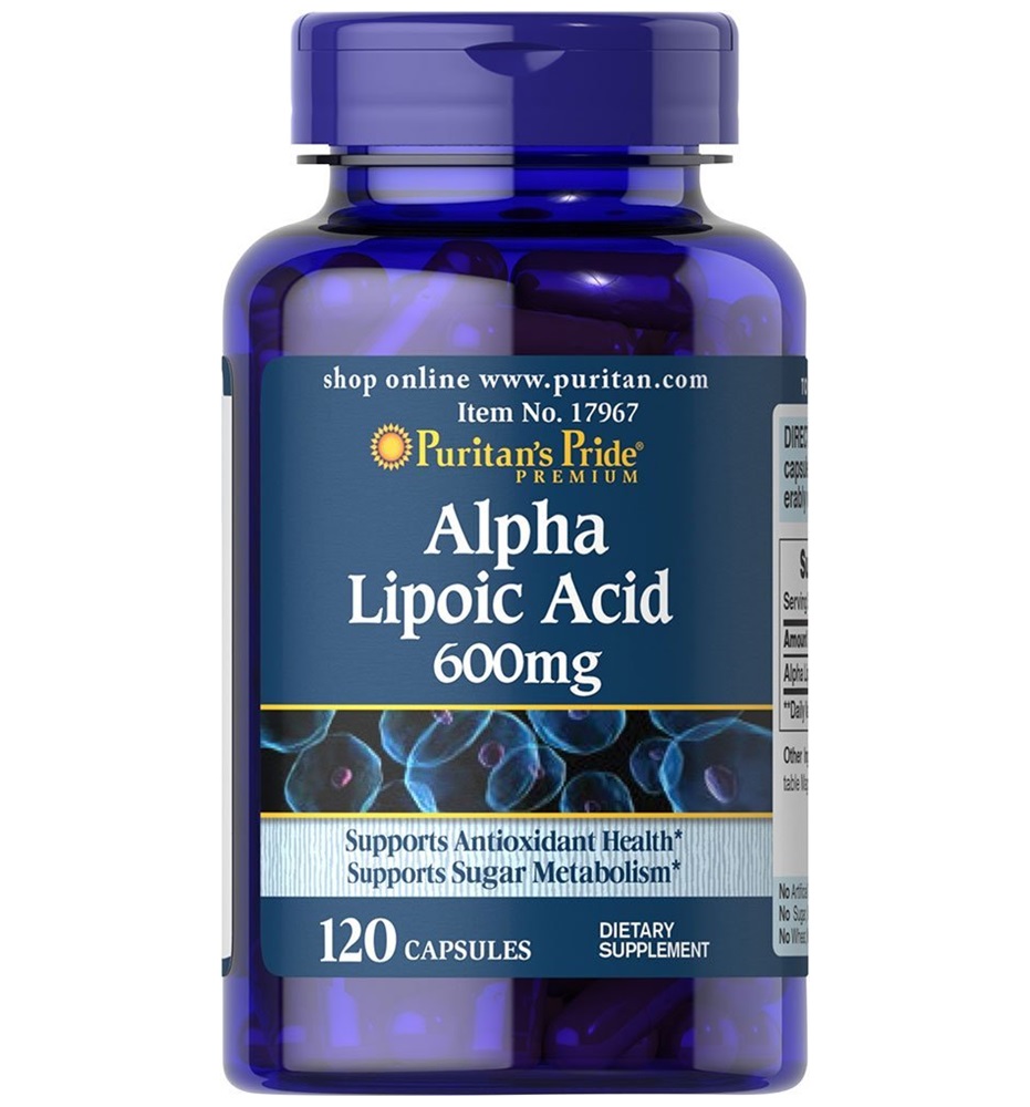 Puritan’s Pride Alpha Lipoic Acid 600 mg / 120 Capsules