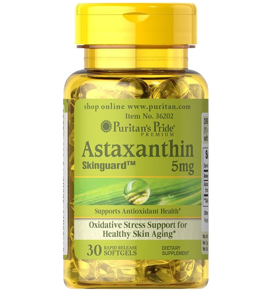 Puritan’s Pride Natural Astaxanthin 5 mg / 30 Softgels Puritan’s Pride Natural Astaxanthin 5 mg / 30 Softgels