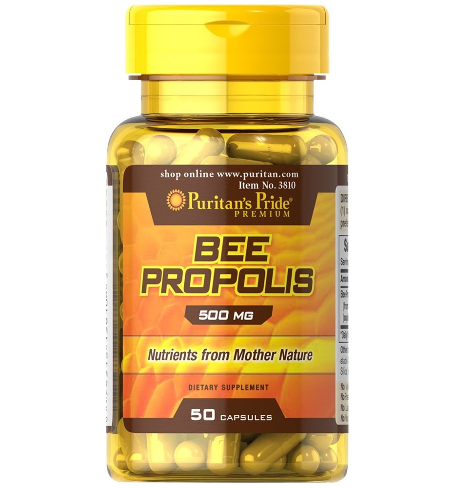 Puritan's Pride Bee Propolis 500 mg / 50 Capsules