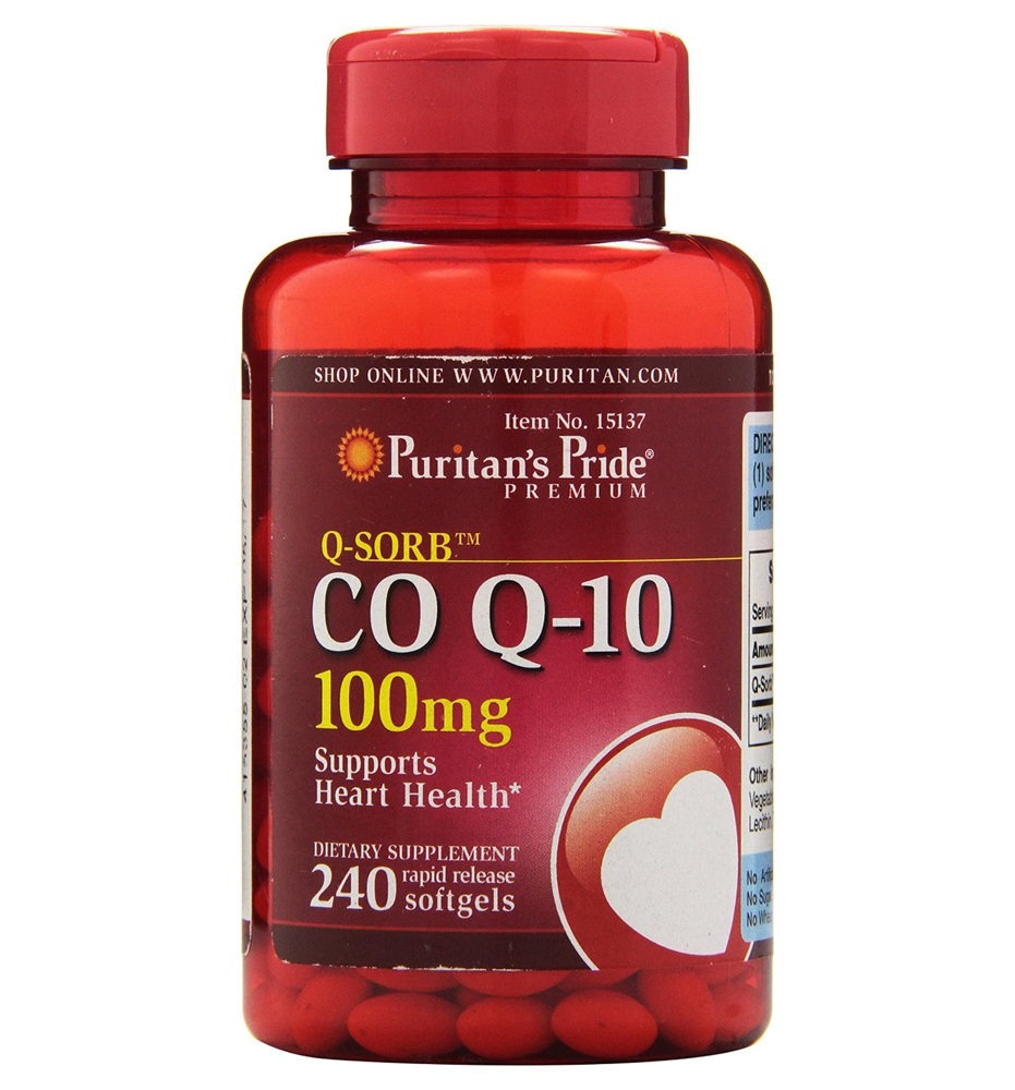 Puritan's Pride Q-SORB™ Co Q-10 100 mg / 240 Rapid Release Softgels Puritan's Pride Q-SORB™ Co Q-10 100 mg / 240 Rapid Release Softgels