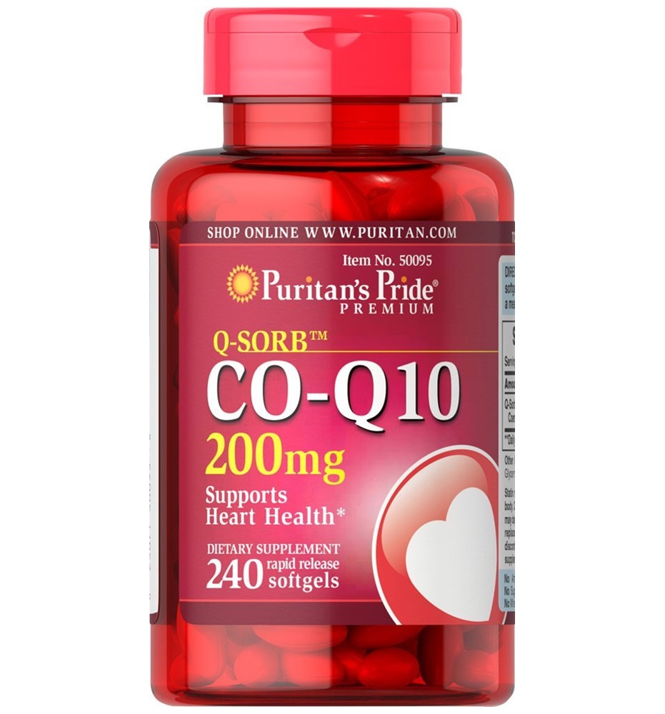Puritan's Pride Q-SORB™ Co Q-10 200 mg / 240 Rapid Release Softgels Puritan's Pride Q-SORB™ Co Q-10 200 mg / 240 Rapid Release Softgels