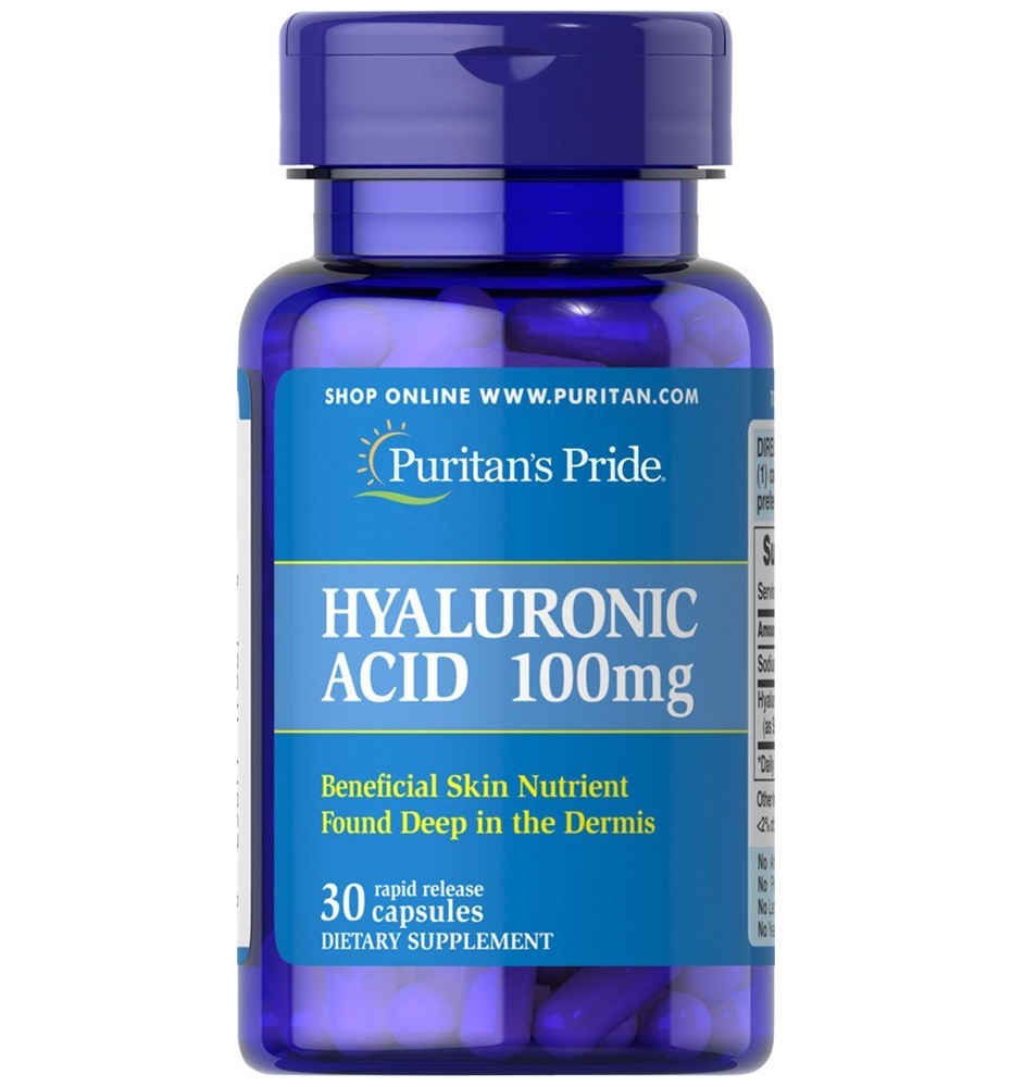 Puritan's Pride Hyaluronic Acid 100 mg / 30 Capsules