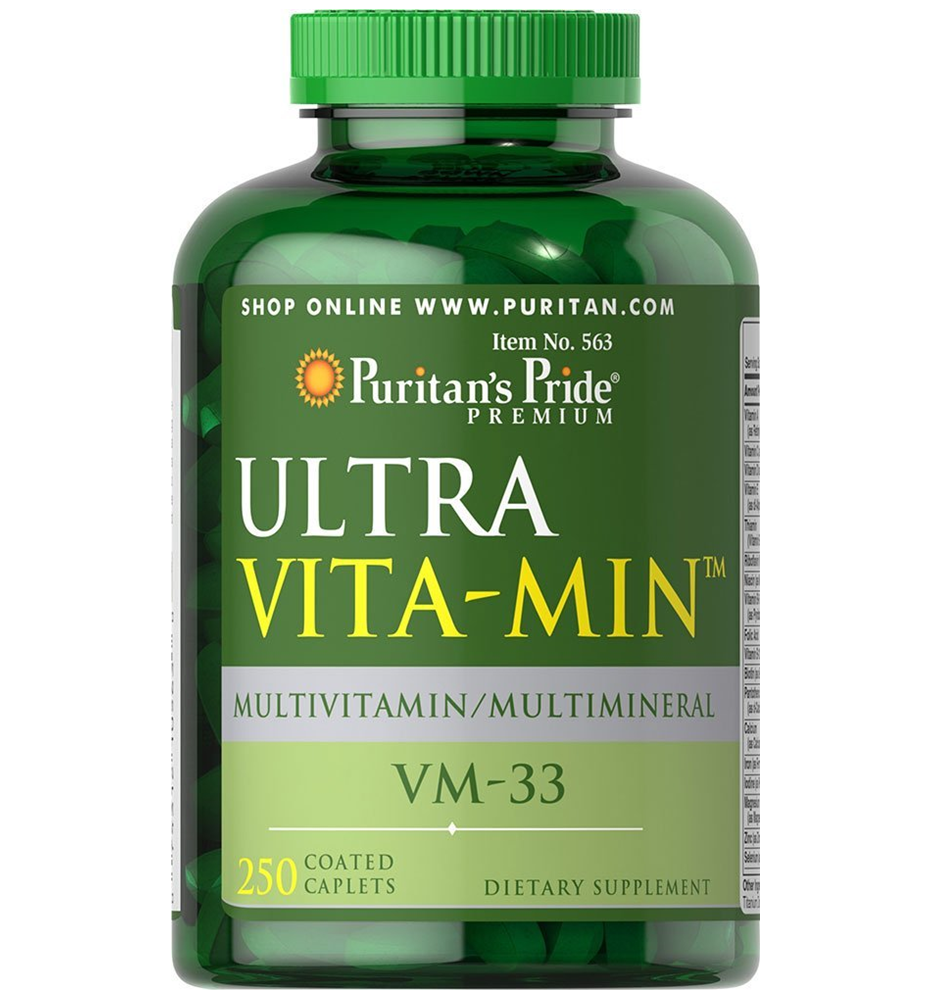Puritan's Pride Ultra Vita-Min™ Multivitamin & Minerals VM-33 / 250 Caplets