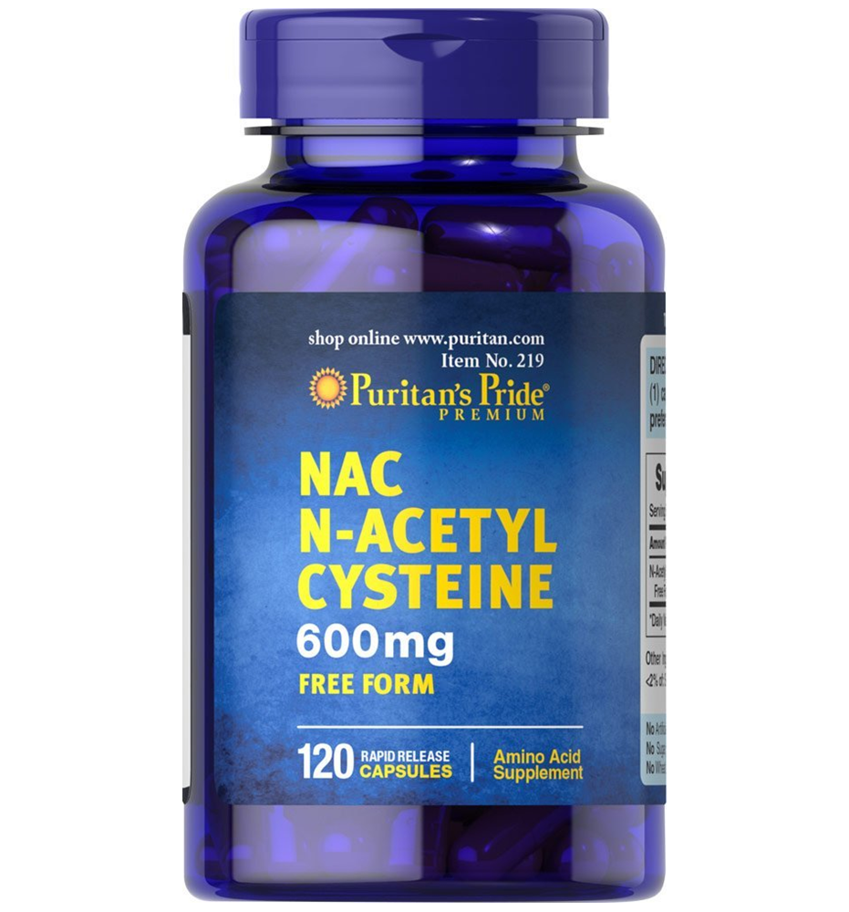 Puritan's Pride N-Acetyl Cysteine (NAC) 600 mg / 120 Capsules