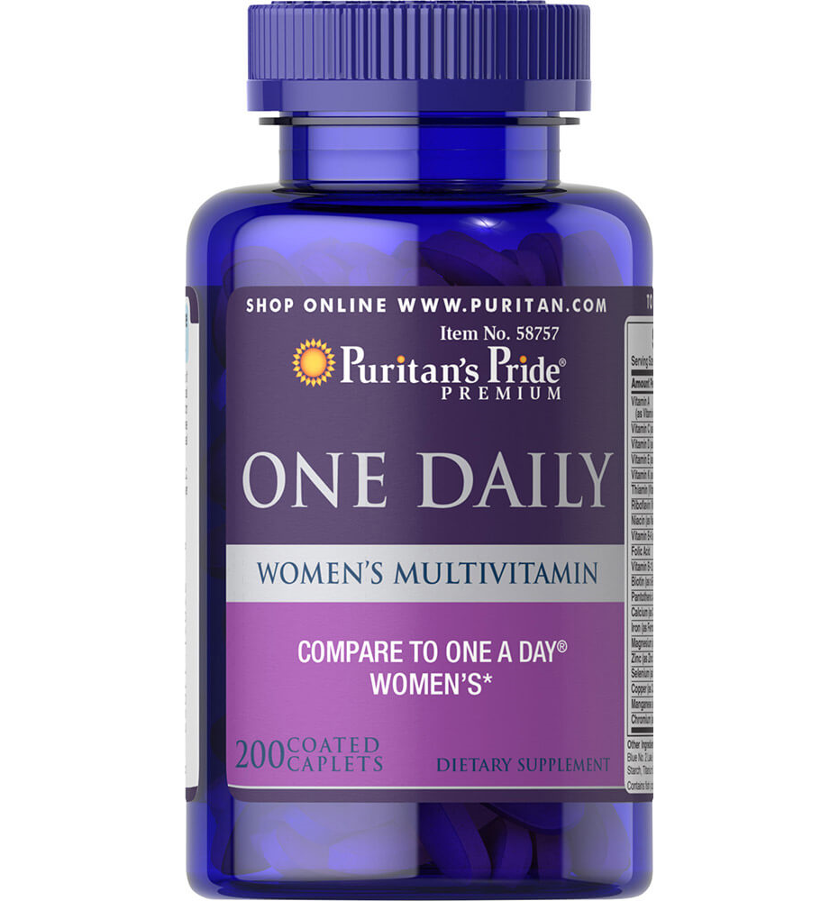 Puritan's Pride One Daily Women's Multivitamin / 200 Caplets Puritan's Pride One Daily Women's Multivitamin / 200 Caplets