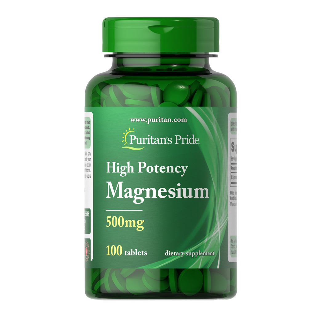 Puritan's Pride  Magnesium 500 mg / 100  Taplets