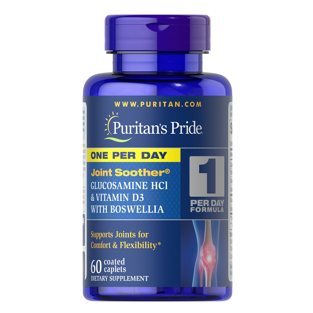 Puritan's Pride  One Per Day Glucosamine, Vitamin D3 & Boswellia / 60 Caplets