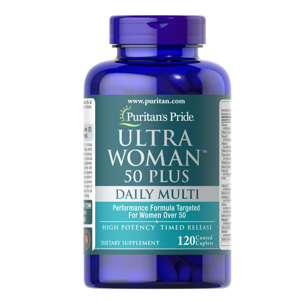 Puritan's Pride Ultra Woman 50 Plus Multi-Vitamin / 120 Coated Caplets