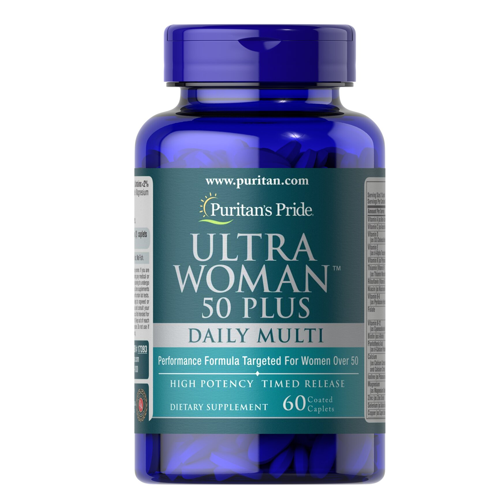 Puritan's Pride  Ultra Woman™ 50 Plus Multi-Vitamin / 60 Coated Caplets