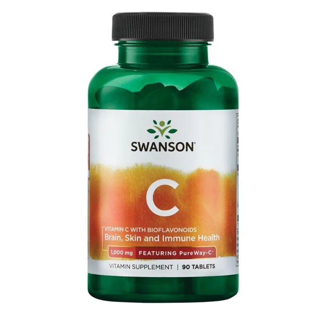 Swanson  Ultra  Vitamin C with Bioflavonoids - Featuring PureWay-C 1,000 mg / 90  Tablets