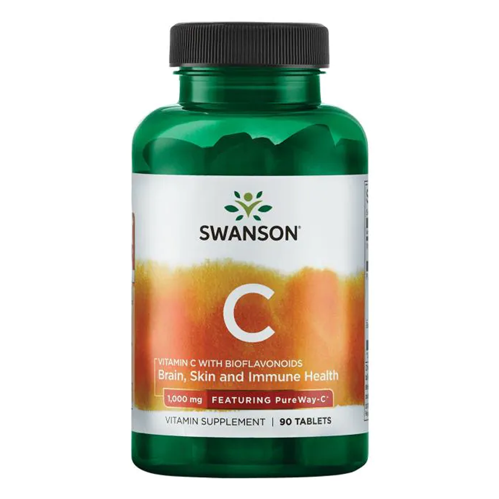 Swanson  Premium  Vitamin C 500 mg (with Rose Hips 12.5 mg)  / 250 Capsules
