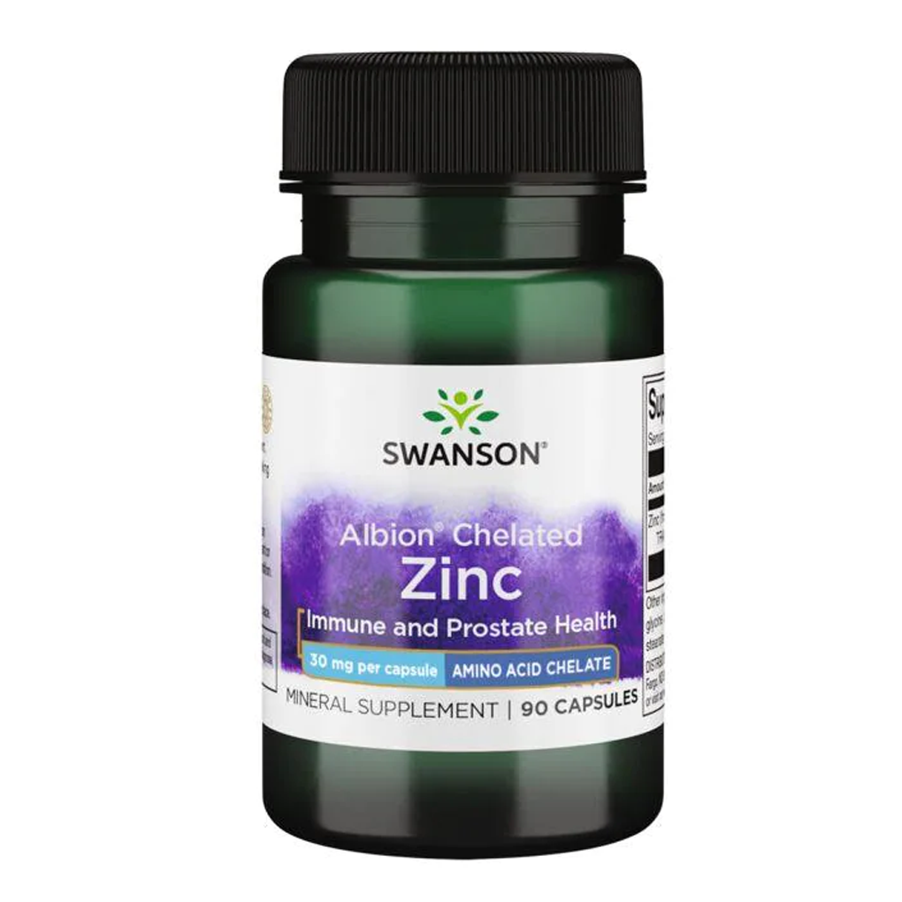 Swanson Ultra Albion Chelated Zinc Glycinate 30 mg / 90 Caps