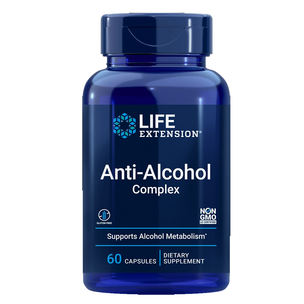 Life Extension Anti-Alcohol With HepatoProtection Complex / 60 Caps