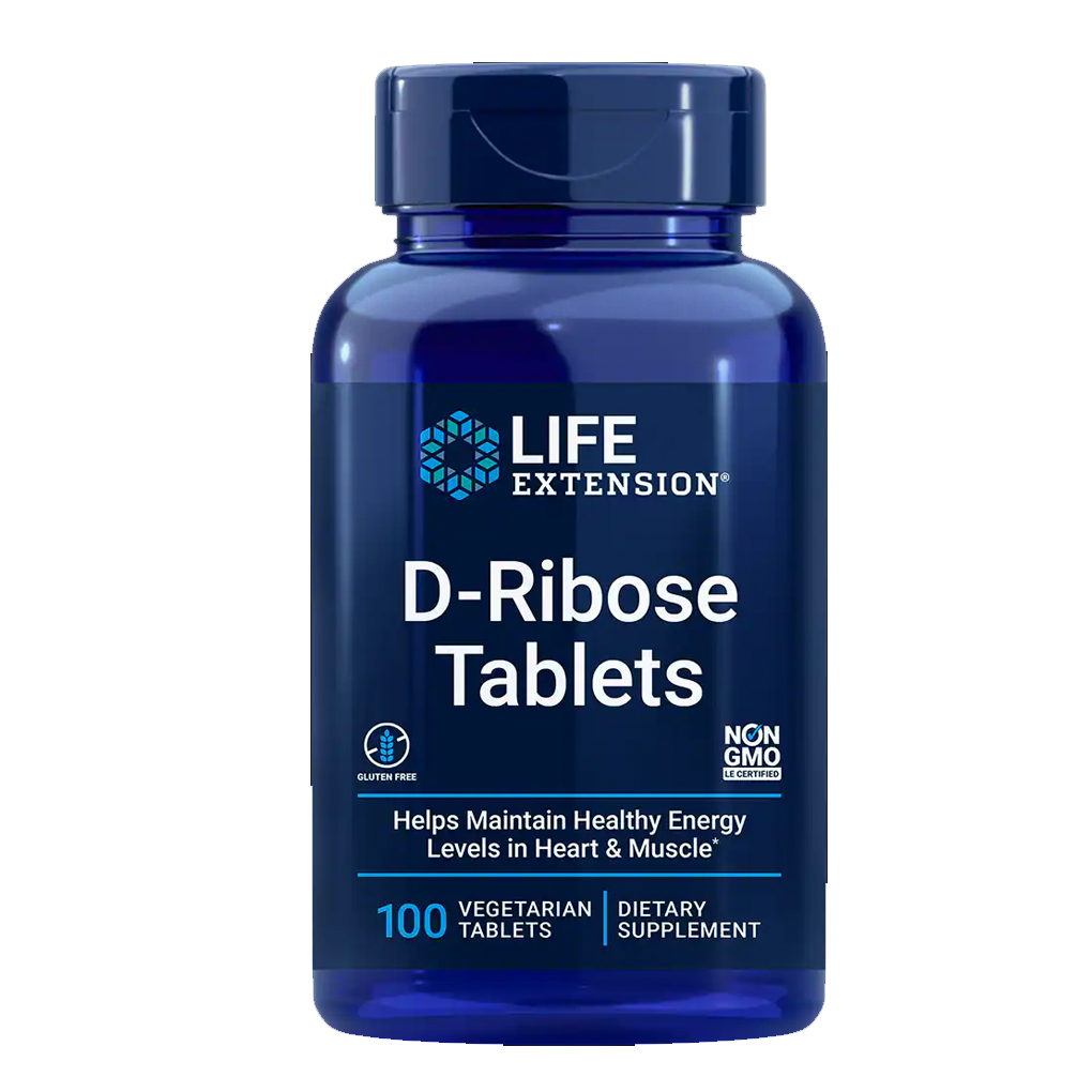 Life Extension D-Ribose Tablets /100 Vegetarian Tablets