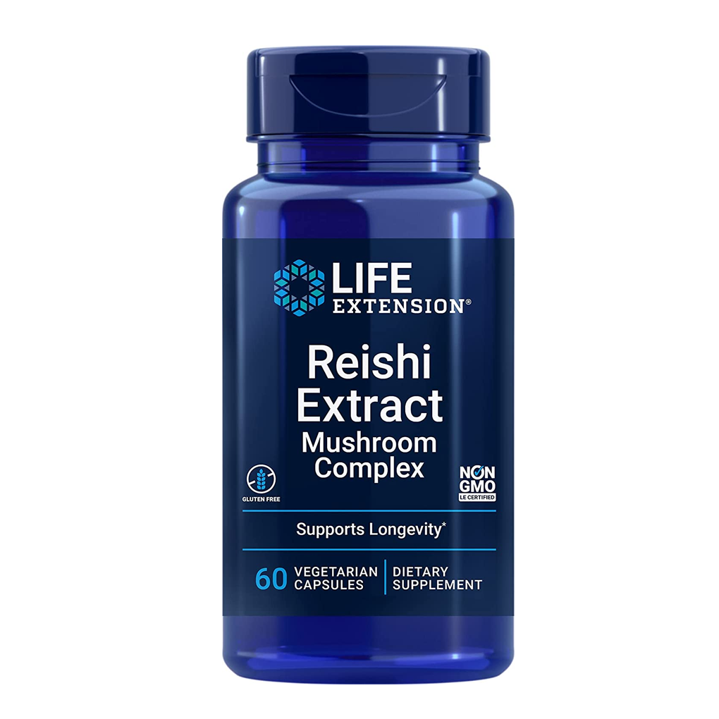 Life Extension  Reishi Extract Mushroom Complex / 60 Vegetarian Capsules