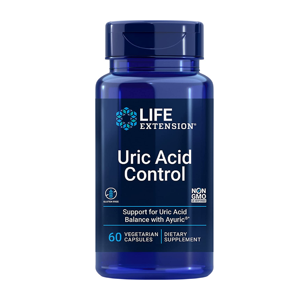 Life Extension  Uric Acid Control / 60 Vegetarian Capsules