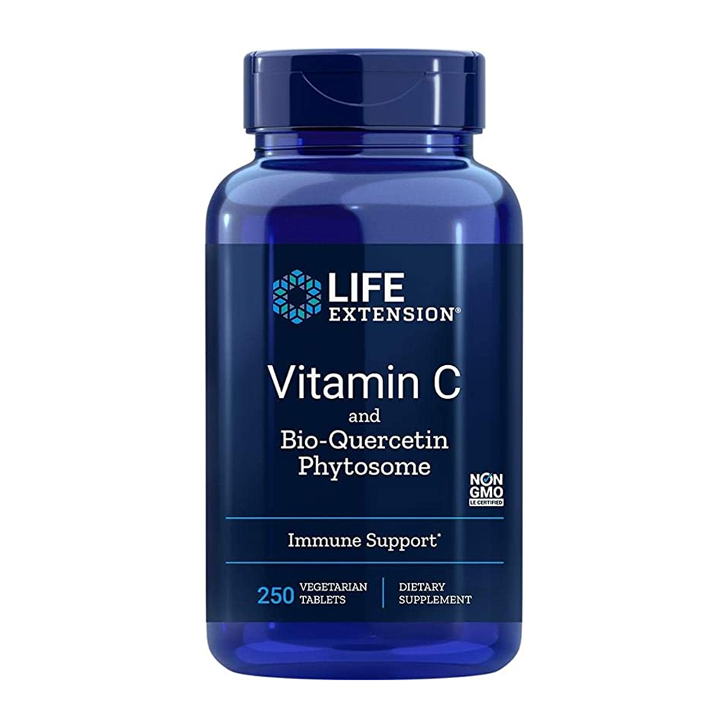Life Extension Vitamin C and Bio-Quercetin Phytosome (1,000  mg) / 250 Vegetarian Tablets