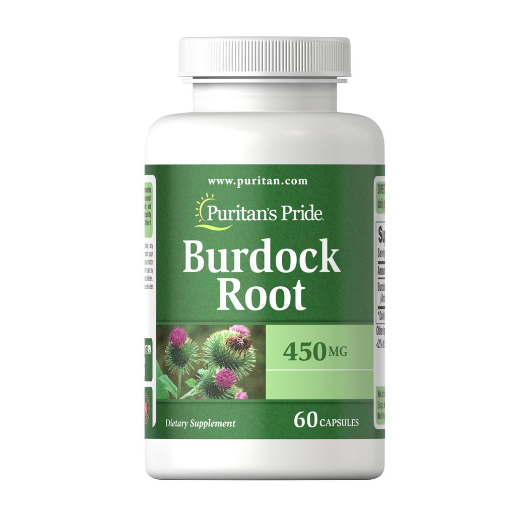 Puritan's Pride Burdock Root 450 mg / 60 Capsules