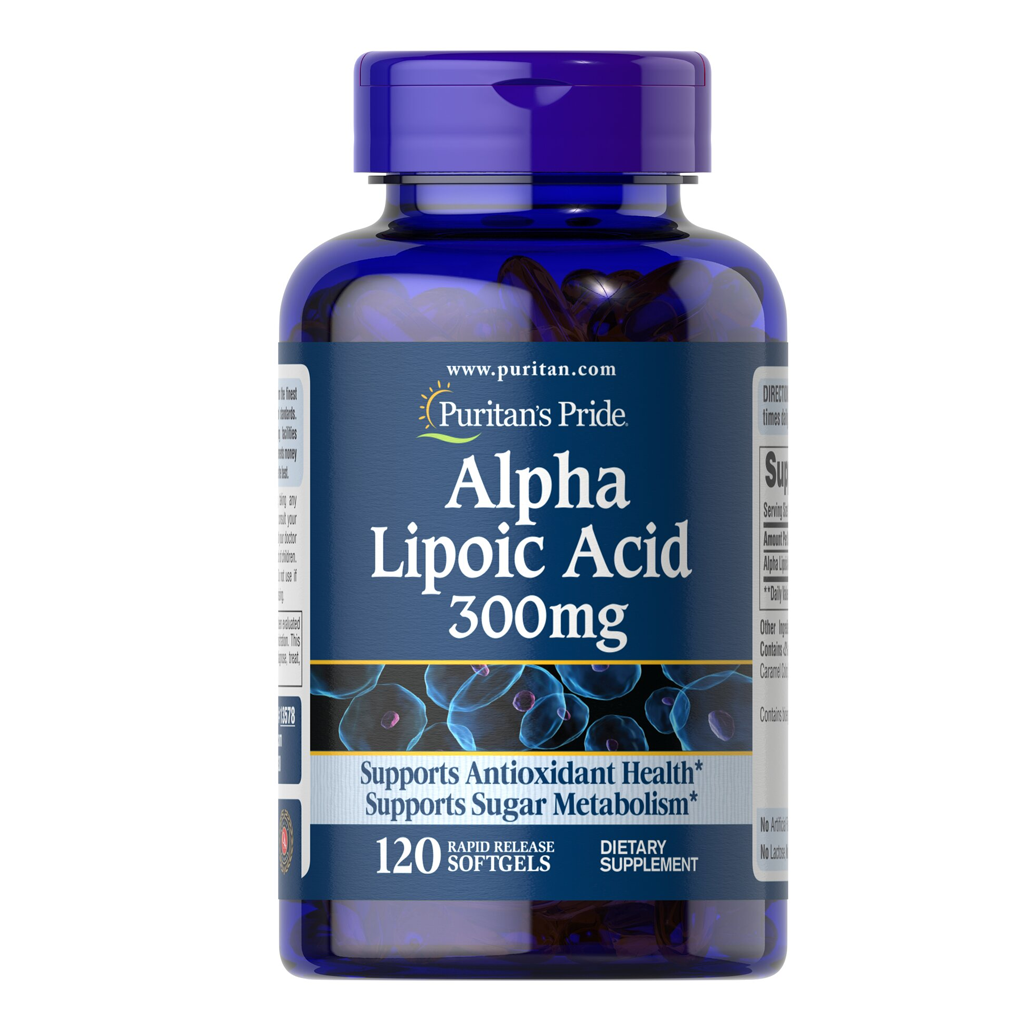 Puritan’s Pride Alpha Lipoic Acid 300 mg / 120 Softgels
