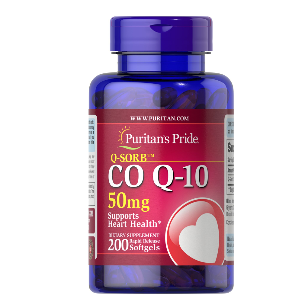 Puritan's Pride Q-SORB™ Co Q-10 50 mg / 200 Rapid Release Softgels