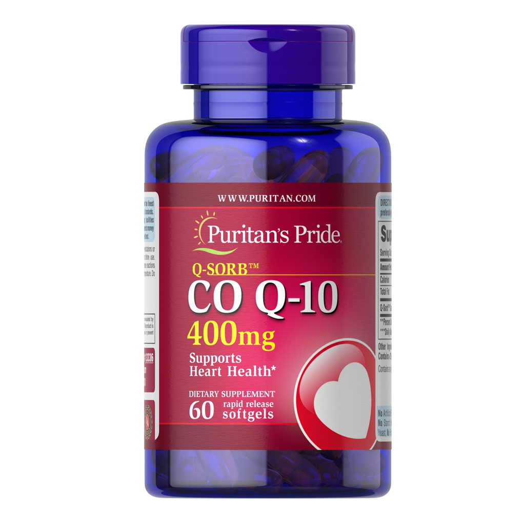 Puritan's Pride Q-SORB™ CO Q-10 400 mg / 60 Rapid Release Softgels