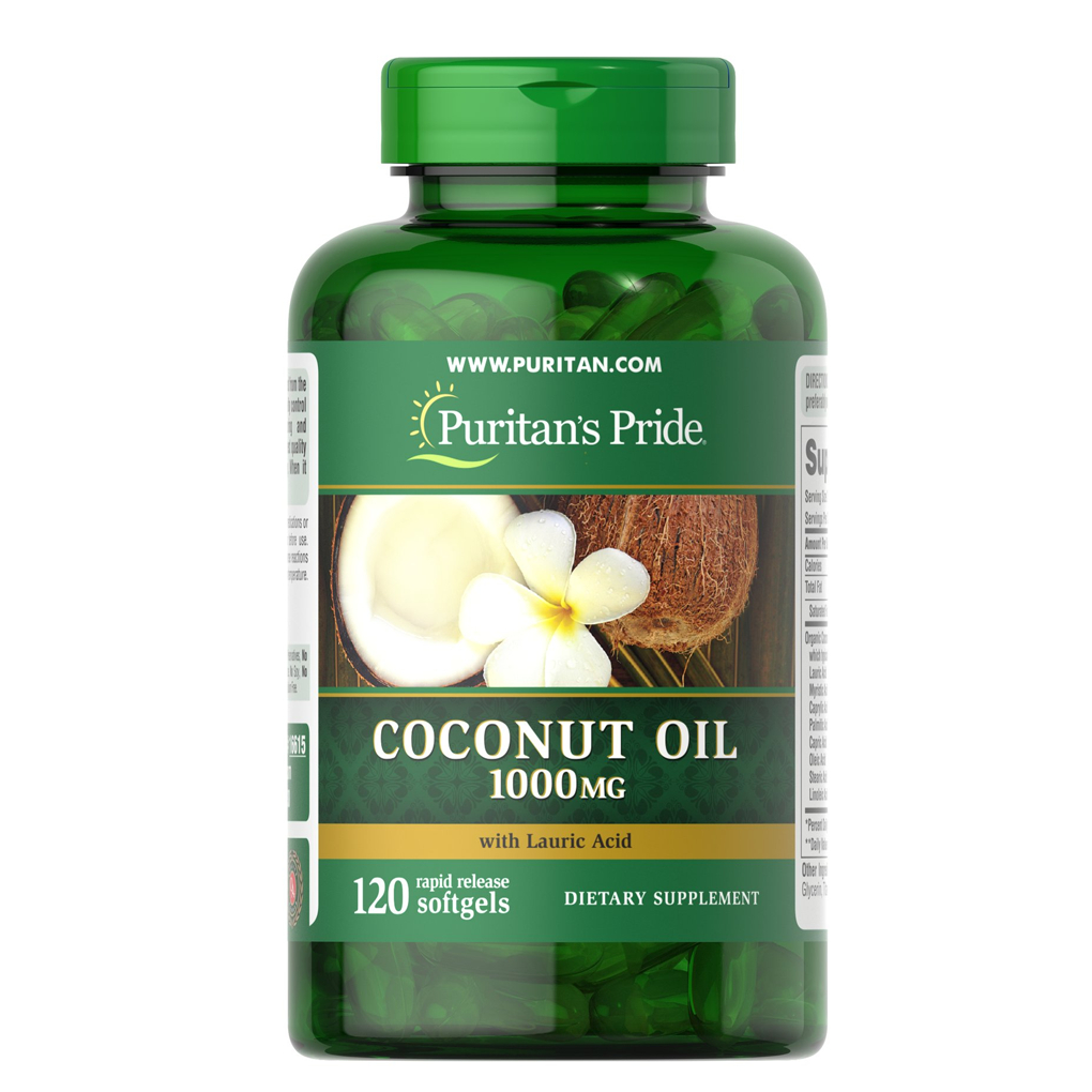 Puritan's Pride Coconut Oil 1000 mg / 120 Softgels