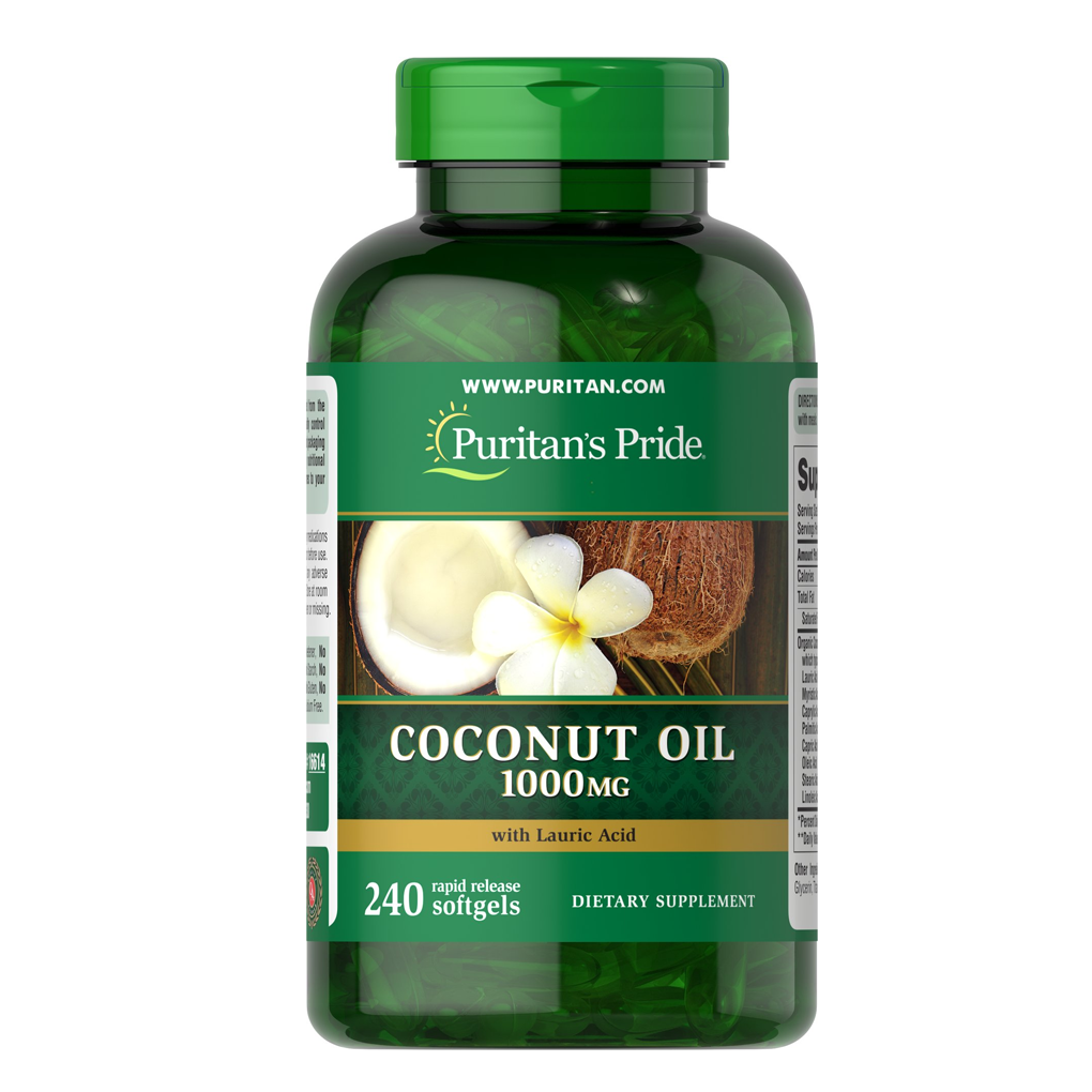 Puritan’s Pride Coconut Oil 1000 mg / 240 Softgels