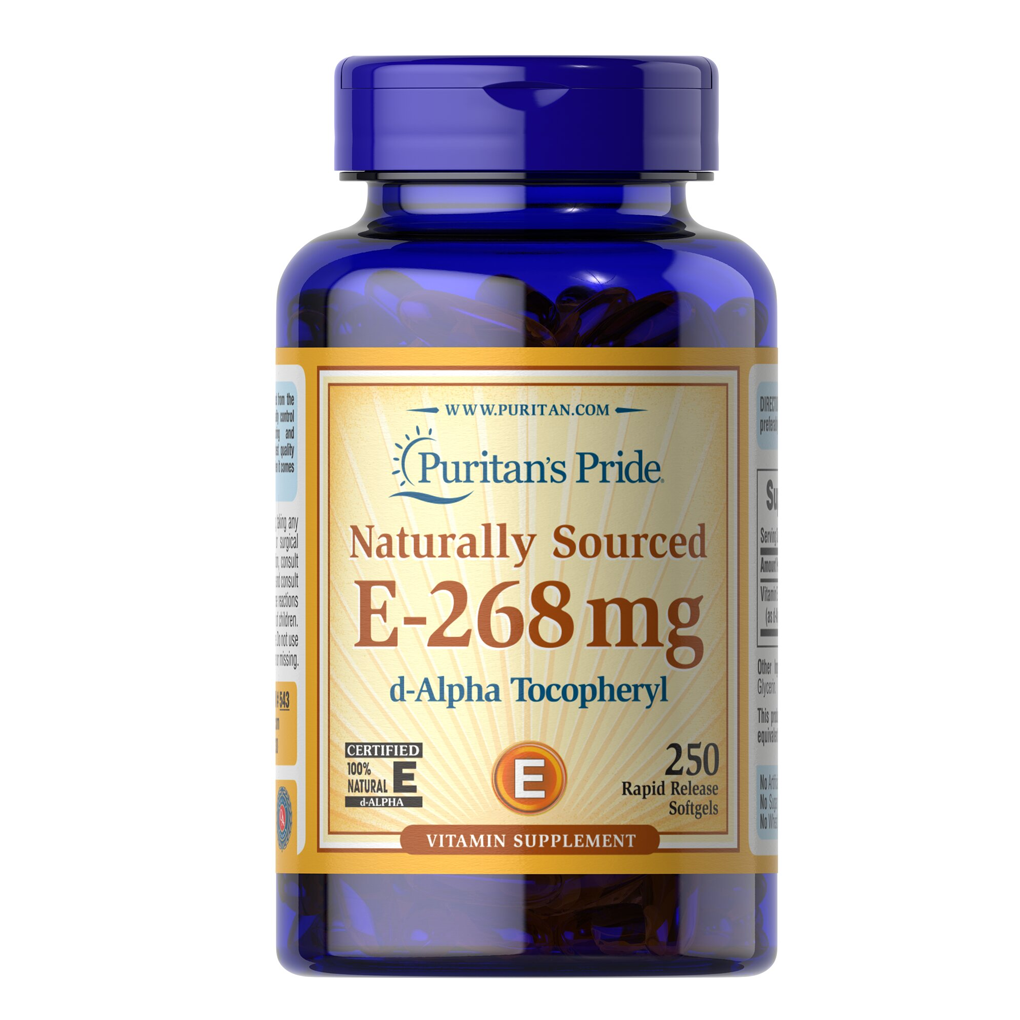 Puritan’s Pride Vitamin E-400 iu 100% Natural / 250 Softgels