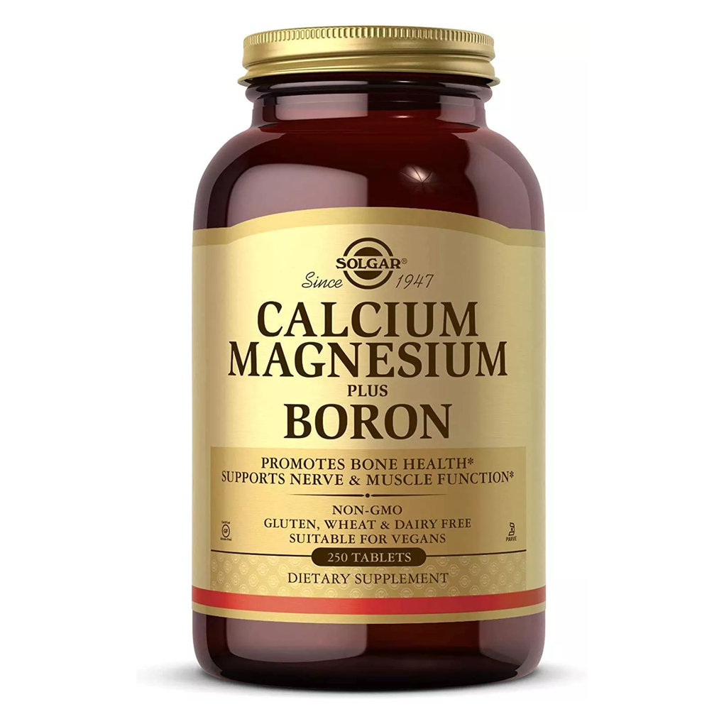 SOLGAR  CALCIUM  MAGNESIUM  PLUS  BORON / 250 TABLETS