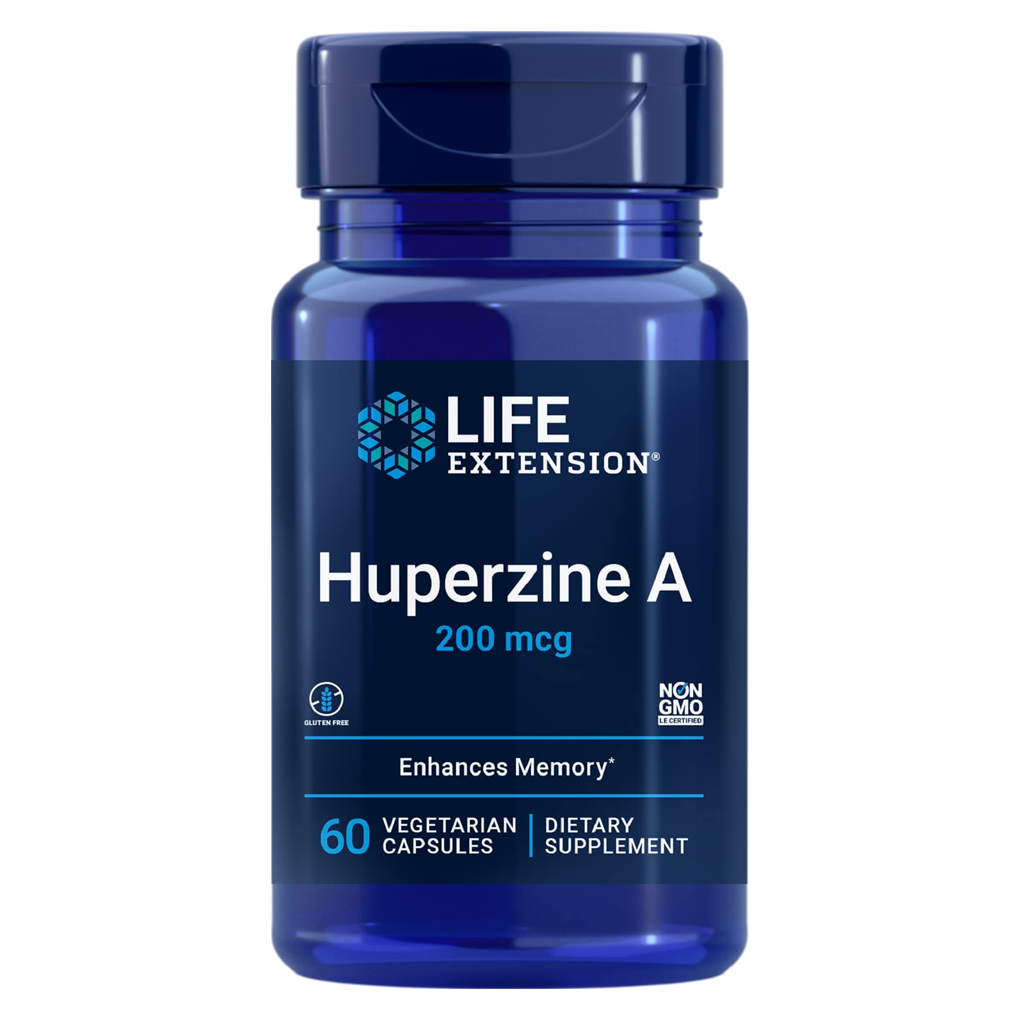 Life Extension  Huperzine A  200 mcg / 60 Vegetarian Capsules