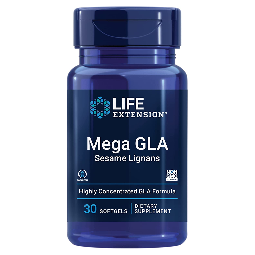 Life Extension  Mega GLA Sesame Lignans / 30 Softgels