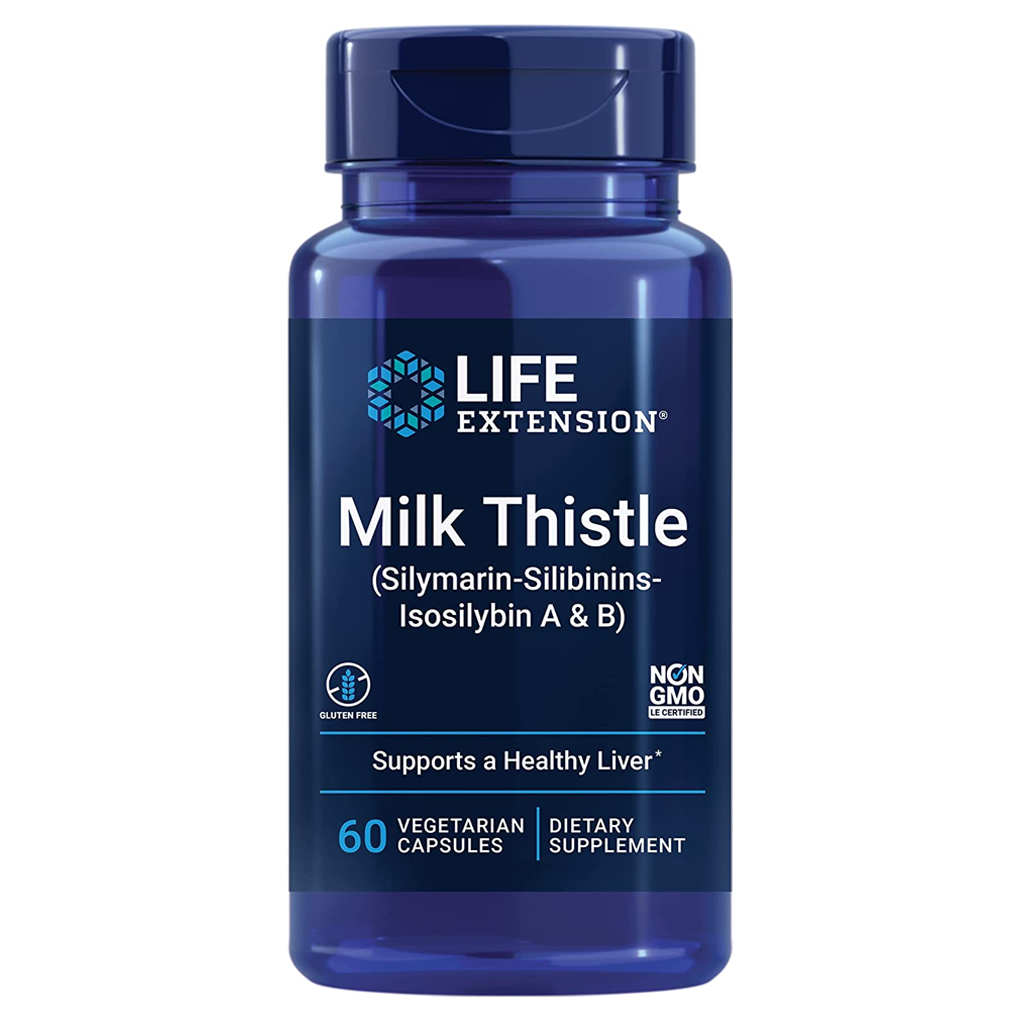 Life Extension  Milk Thistle  (Silymarin Silibinins Isosilybin A & B) / 60 Vegetarian Capsules
