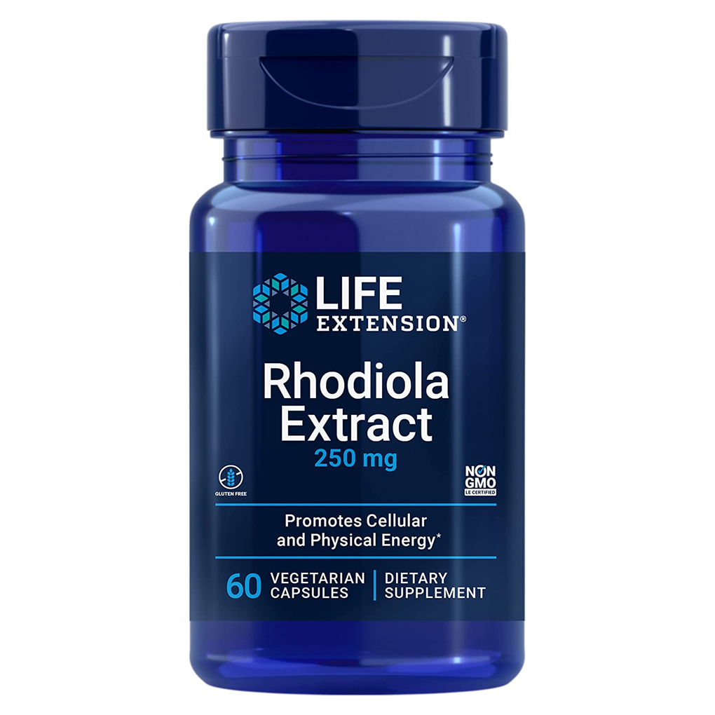 Life Extension  Rhodiola Extract 250 mg / 60 Vegetarian Capsules