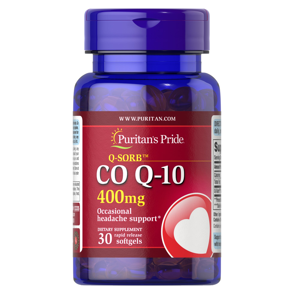Puritan's Pride Q-SORB™ CO Q-10 - 600 mg / 30 Softgels