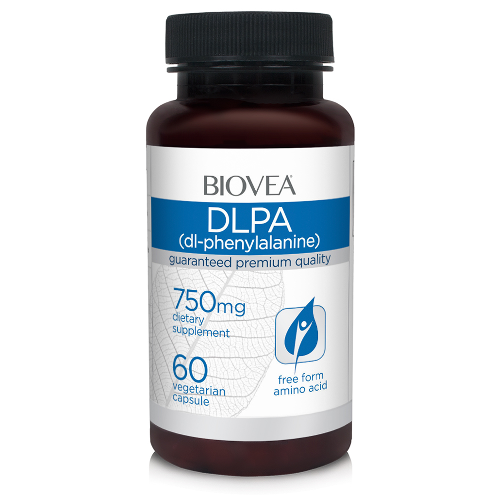 BIOVEA  DL-PHENYLALANINE (DLPA) 750 mg / 60 Vegetable Capsules