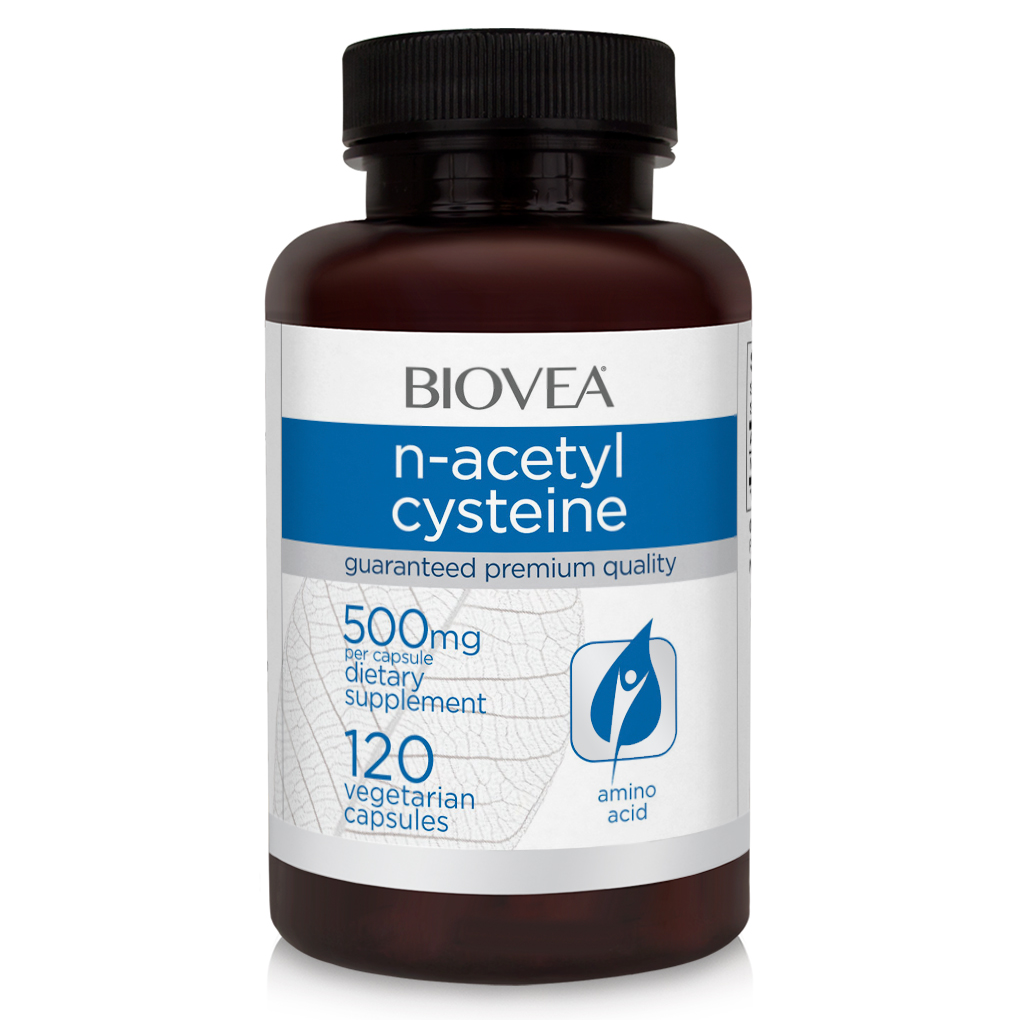 BIOVEA  N-ACETYL CYSTEINE 1000 mg / 120 Vegetarian Capsules