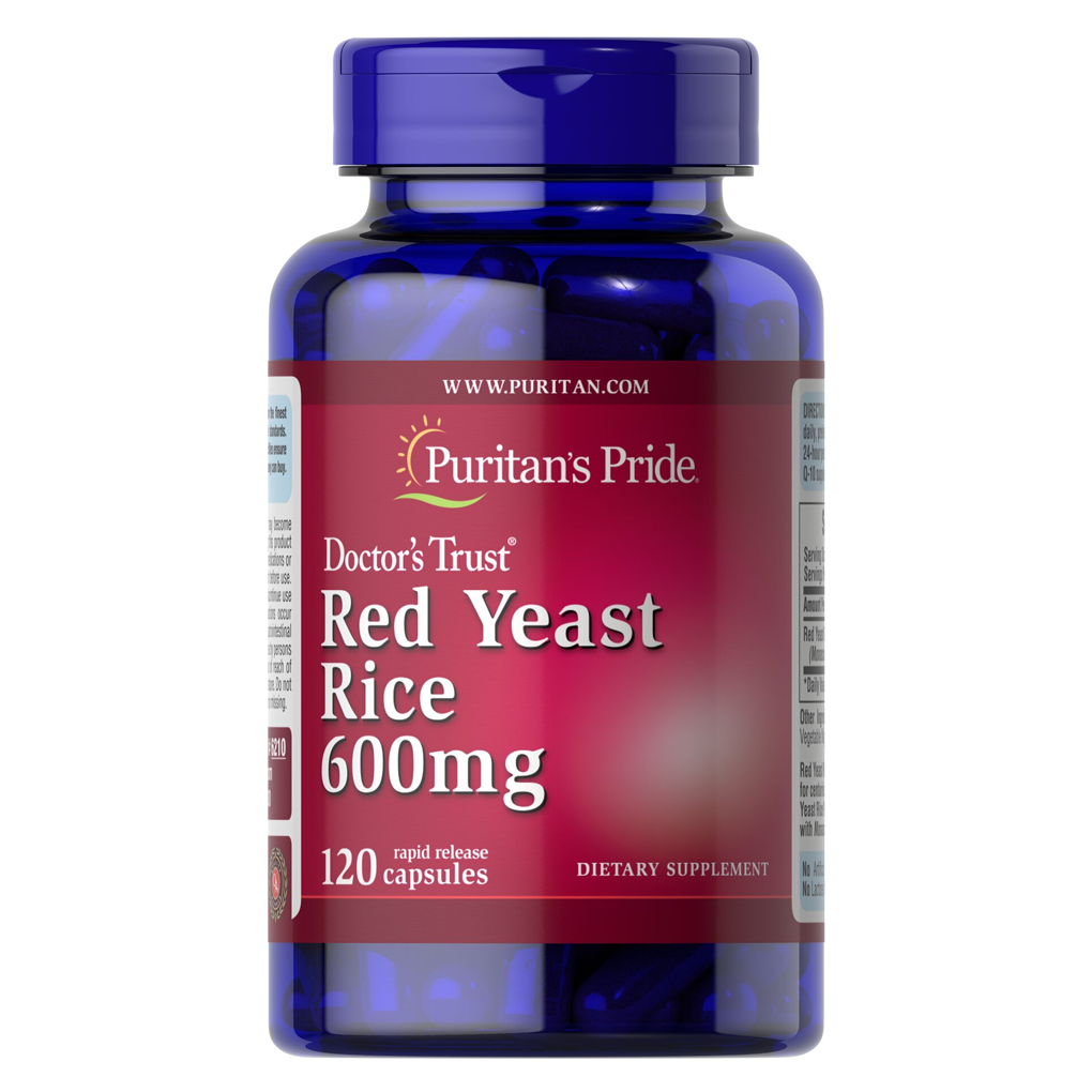 Puritan's Pride Red Yeast Rice 600 mg / 120 Capsules